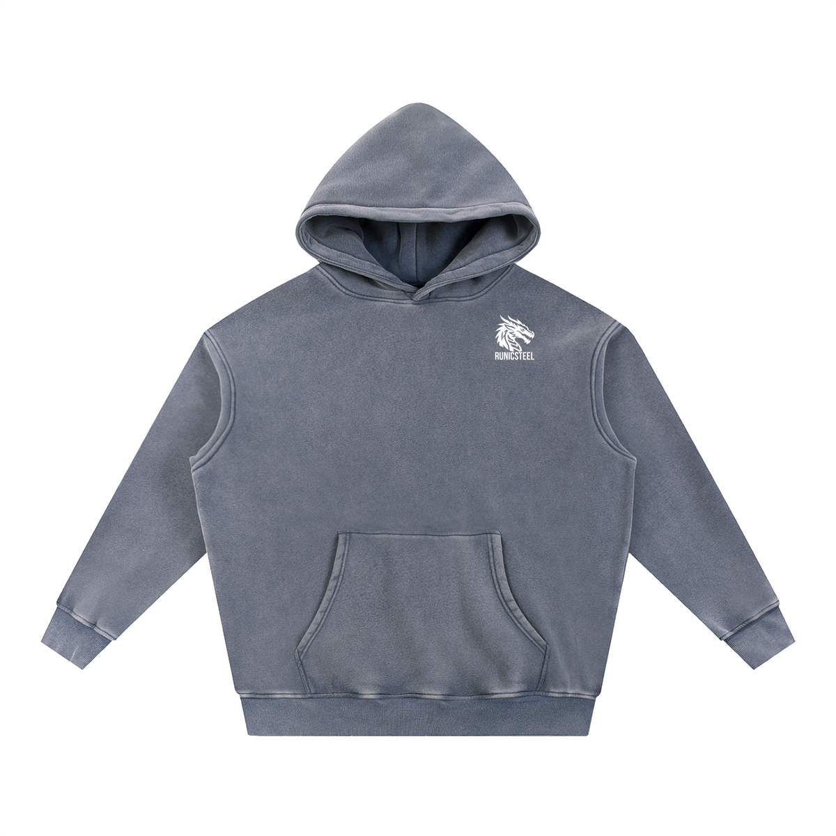 Snow-Wash Oversized Hoodie