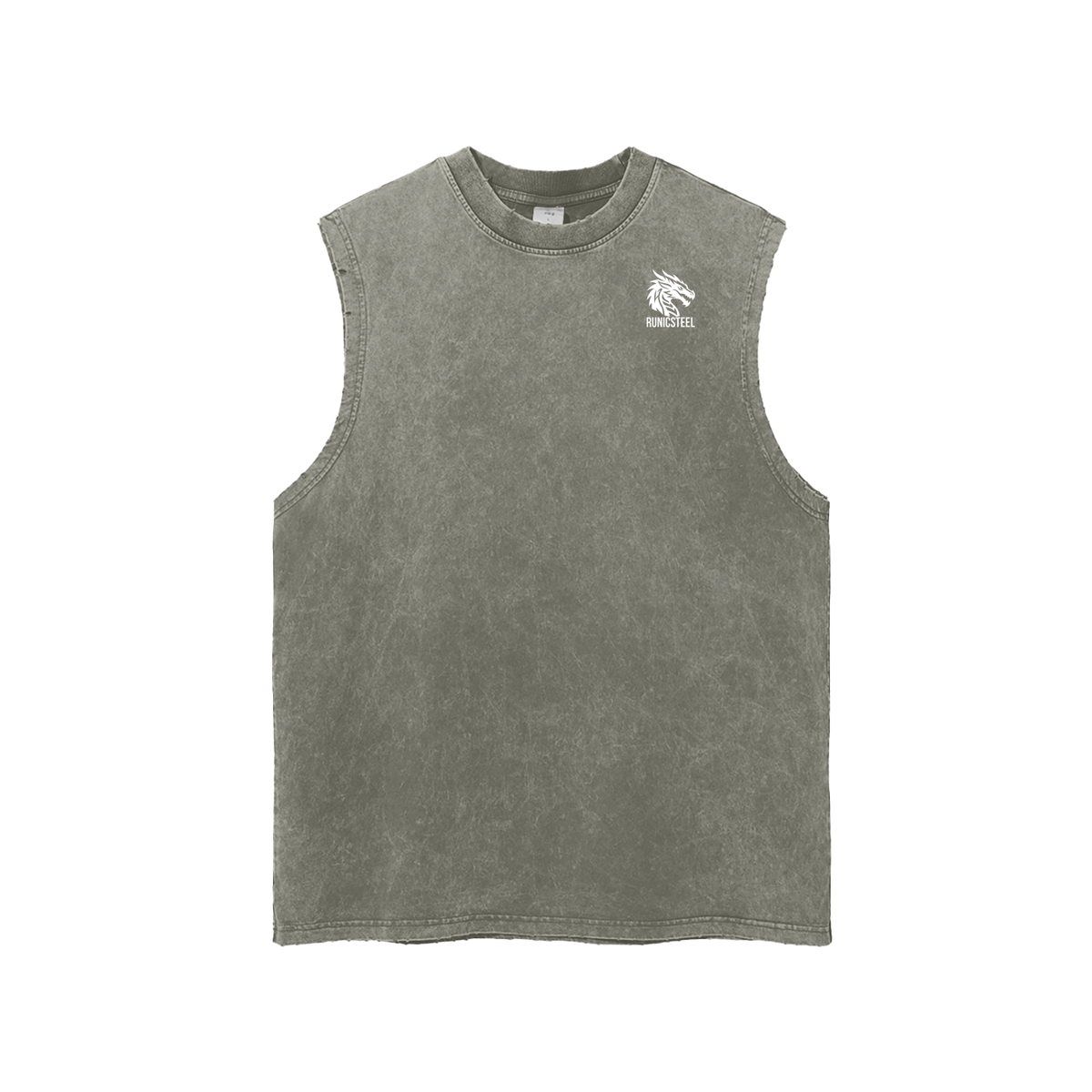 Acid Wash Heavyweight Muscle Tank