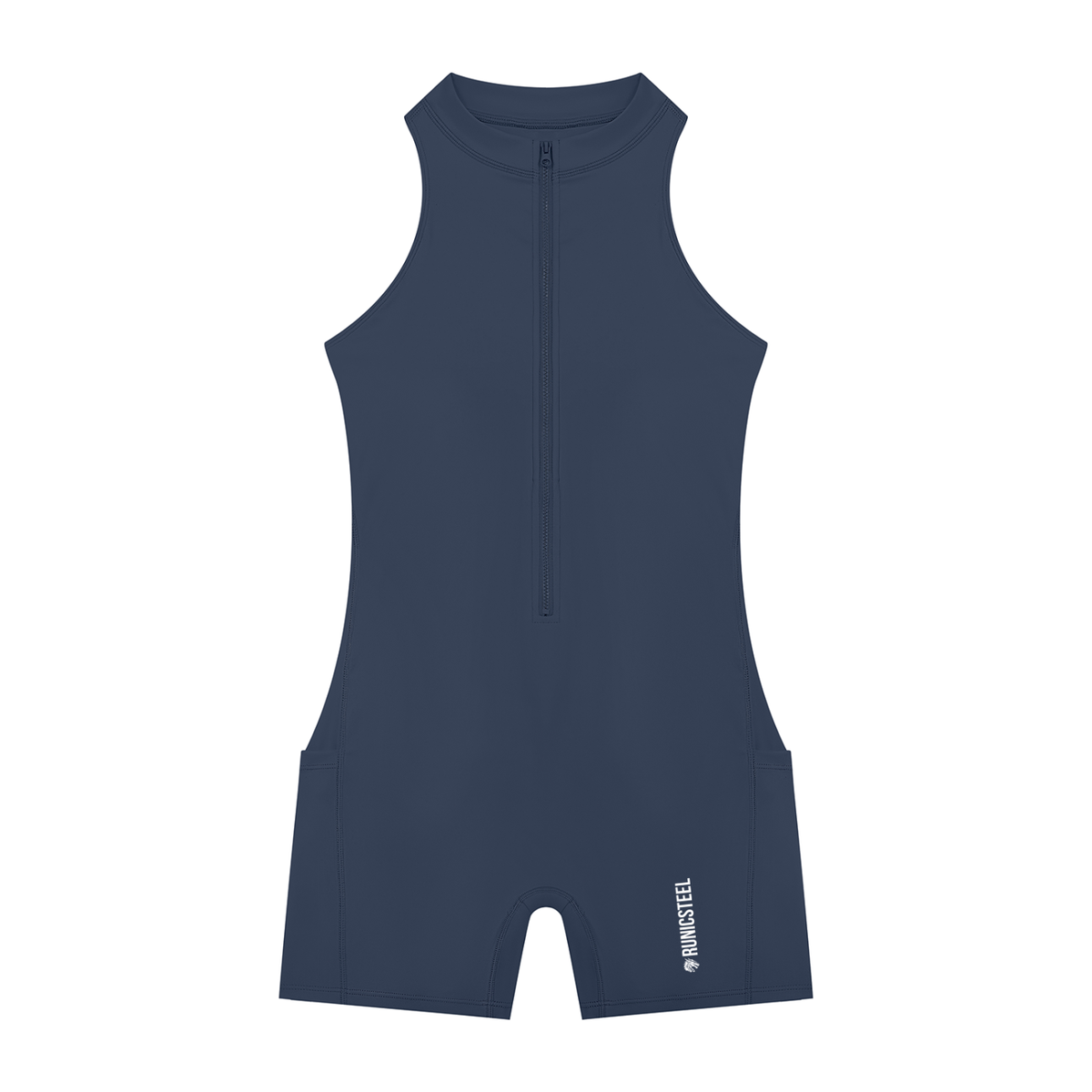 Quarter-Zip Sculpt Romper