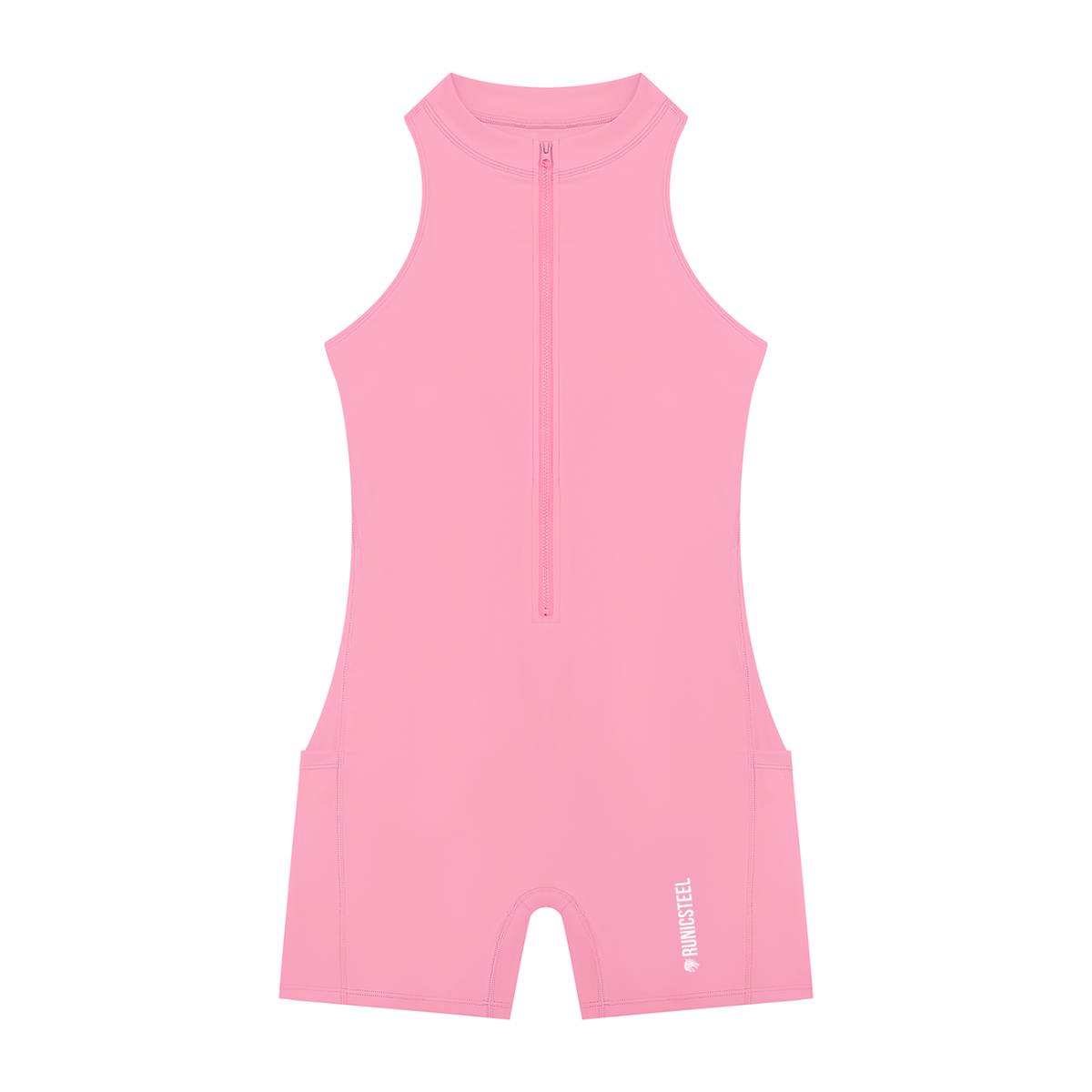 Quarter-Zip Sculpt Romper