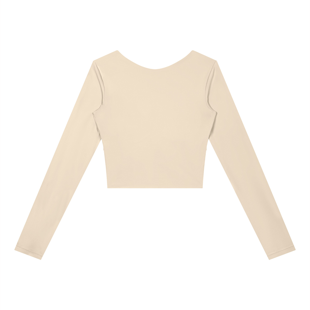 Contour Lined Long Sleeve Crop
