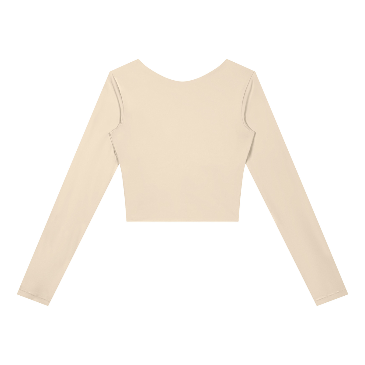 Contour Lined Long Sleeve Crop