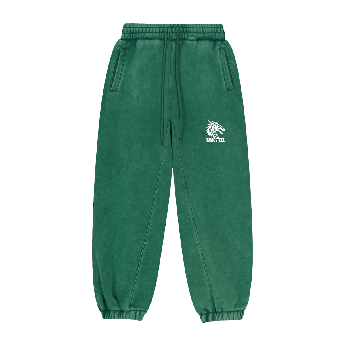 Snow-Wash Fleeced Joggers