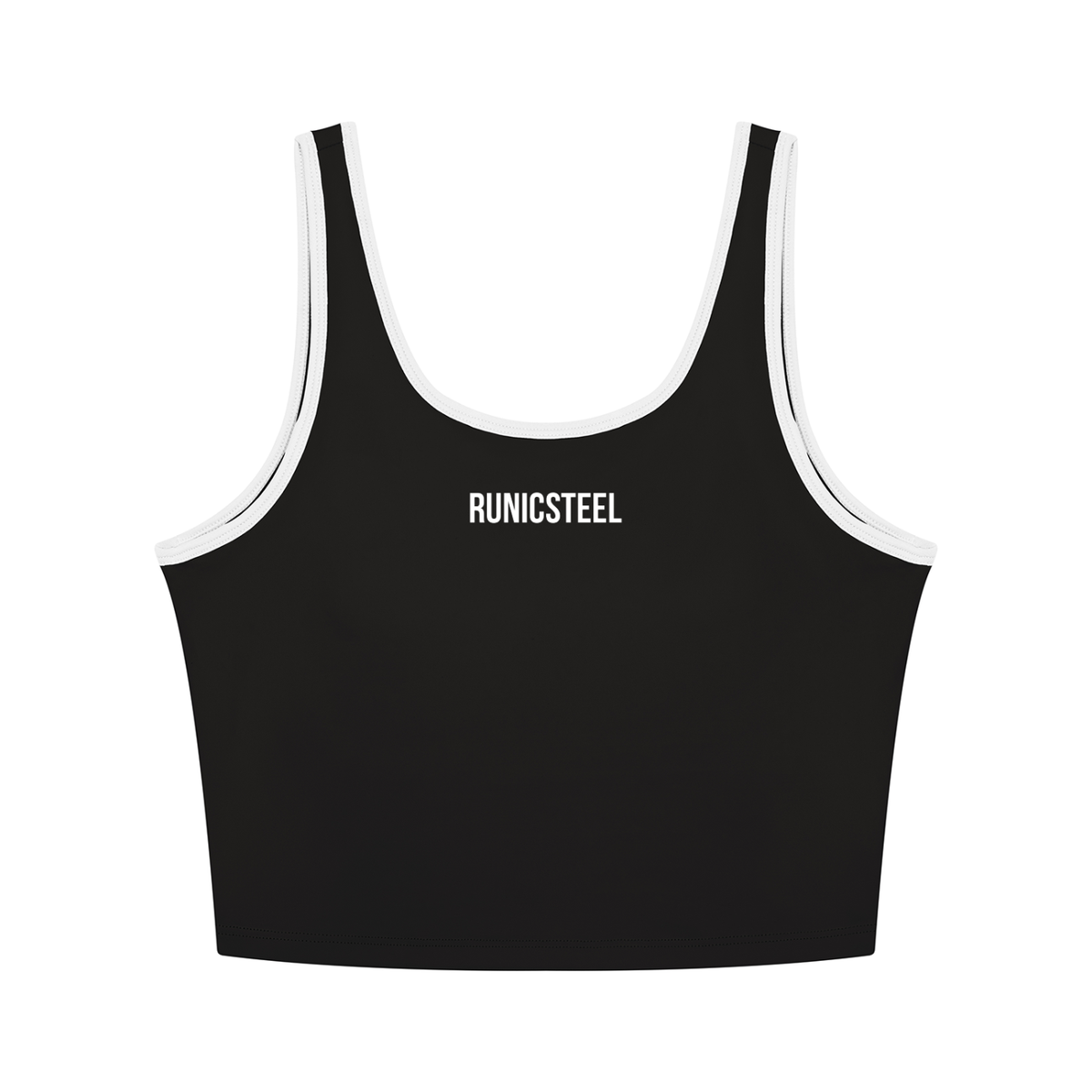 Sculpt Contrast Trim Crop Tank