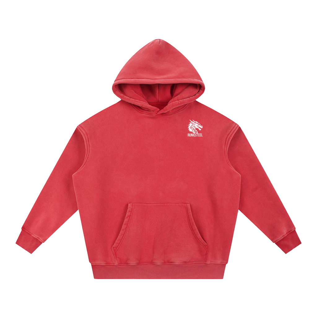 Snow-Wash Oversized Hoodie