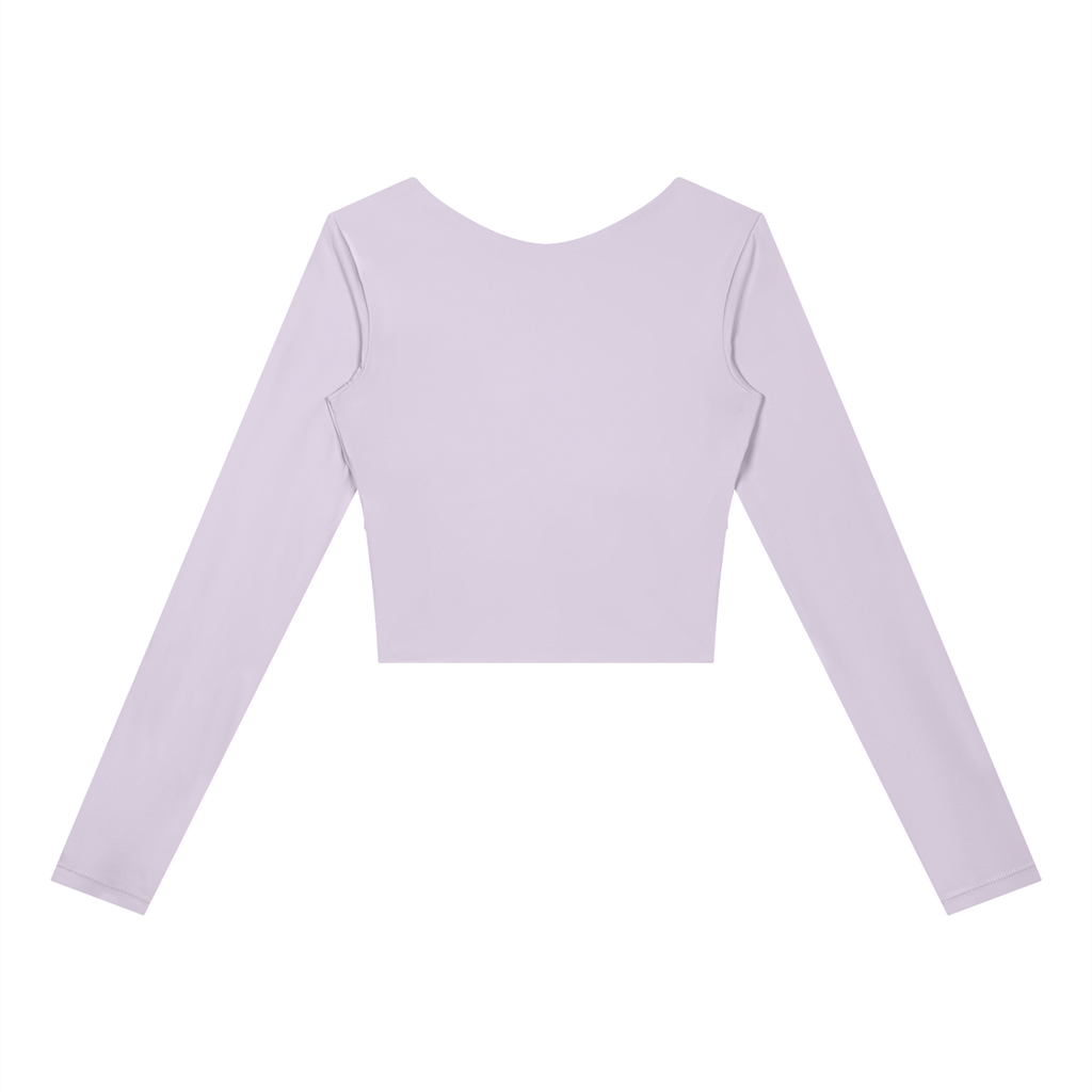 Contour Lined Long Sleeve Crop