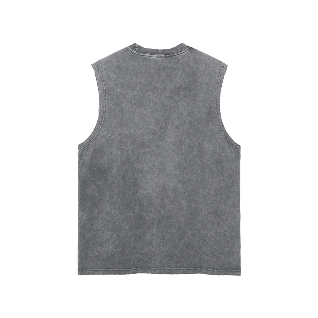 Acid Wash Heavyweight Muscle Tank