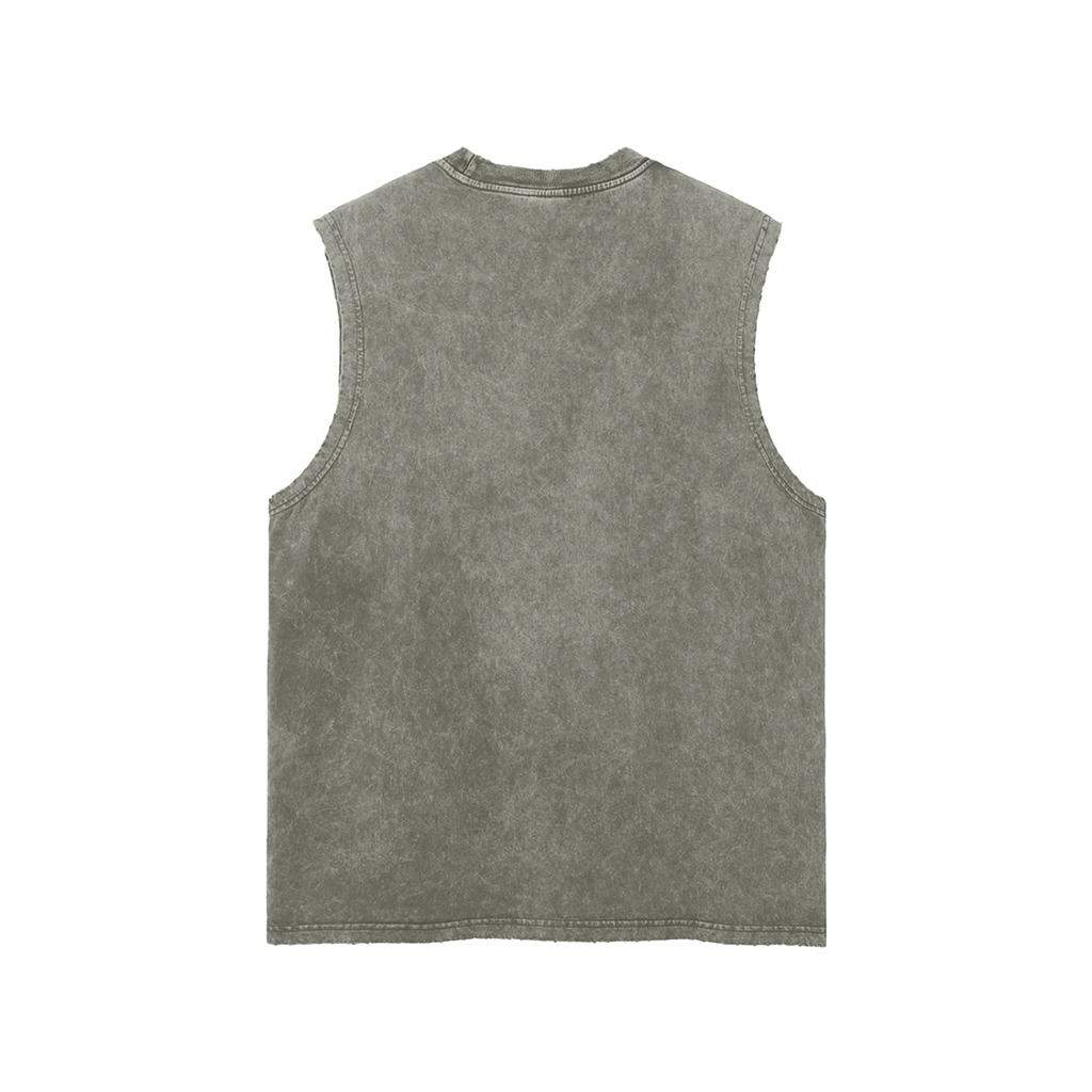 Acid Wash Heavyweight Muscle Tank