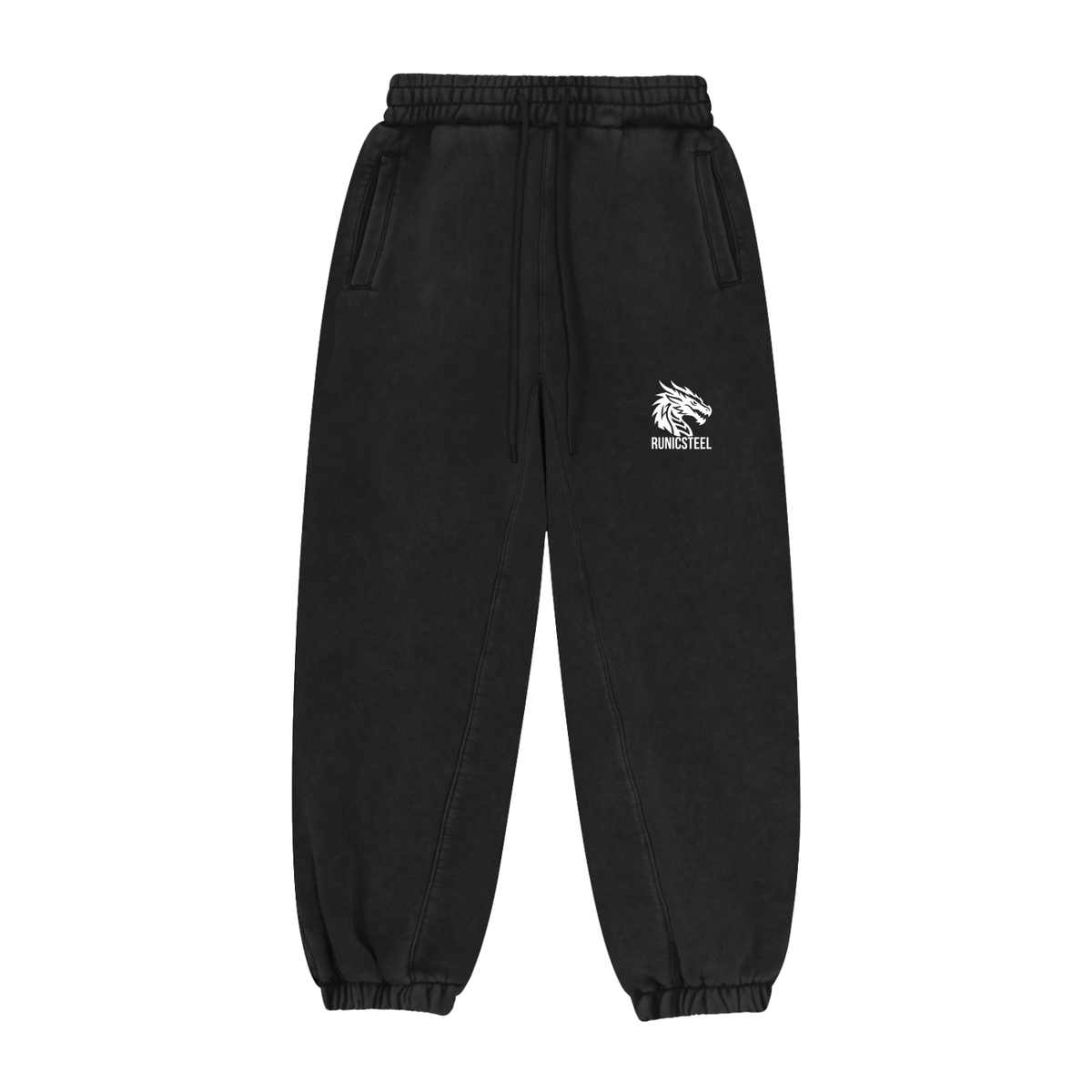 Snow-Wash Fleeced Joggers