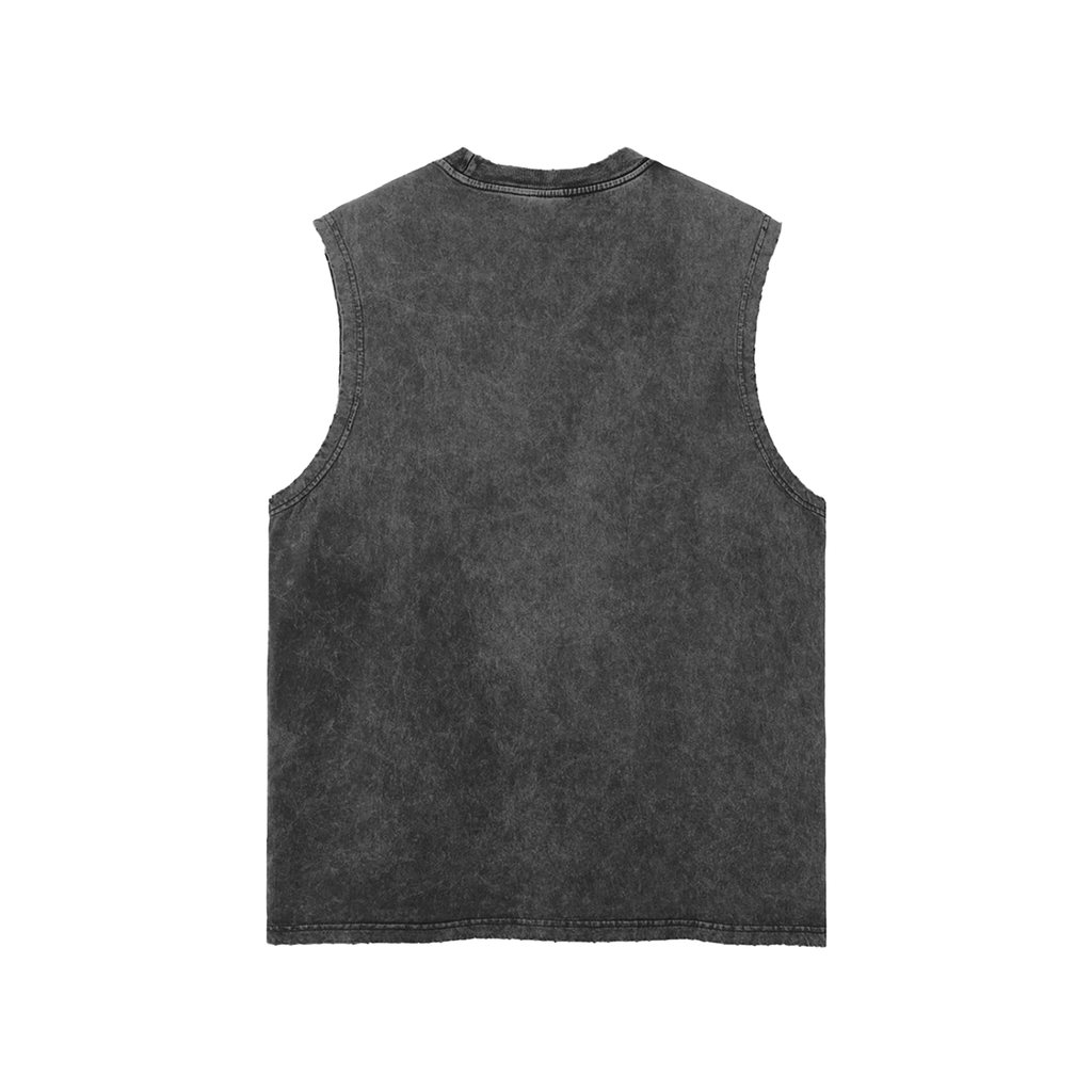 Acid Wash Heavyweight Muscle Tank