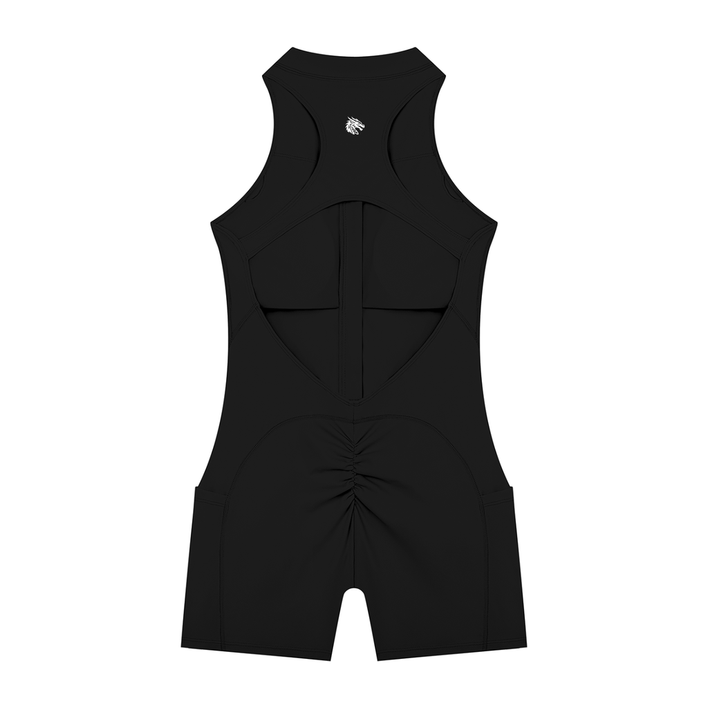 Quarter-Zip Sculpt Romper