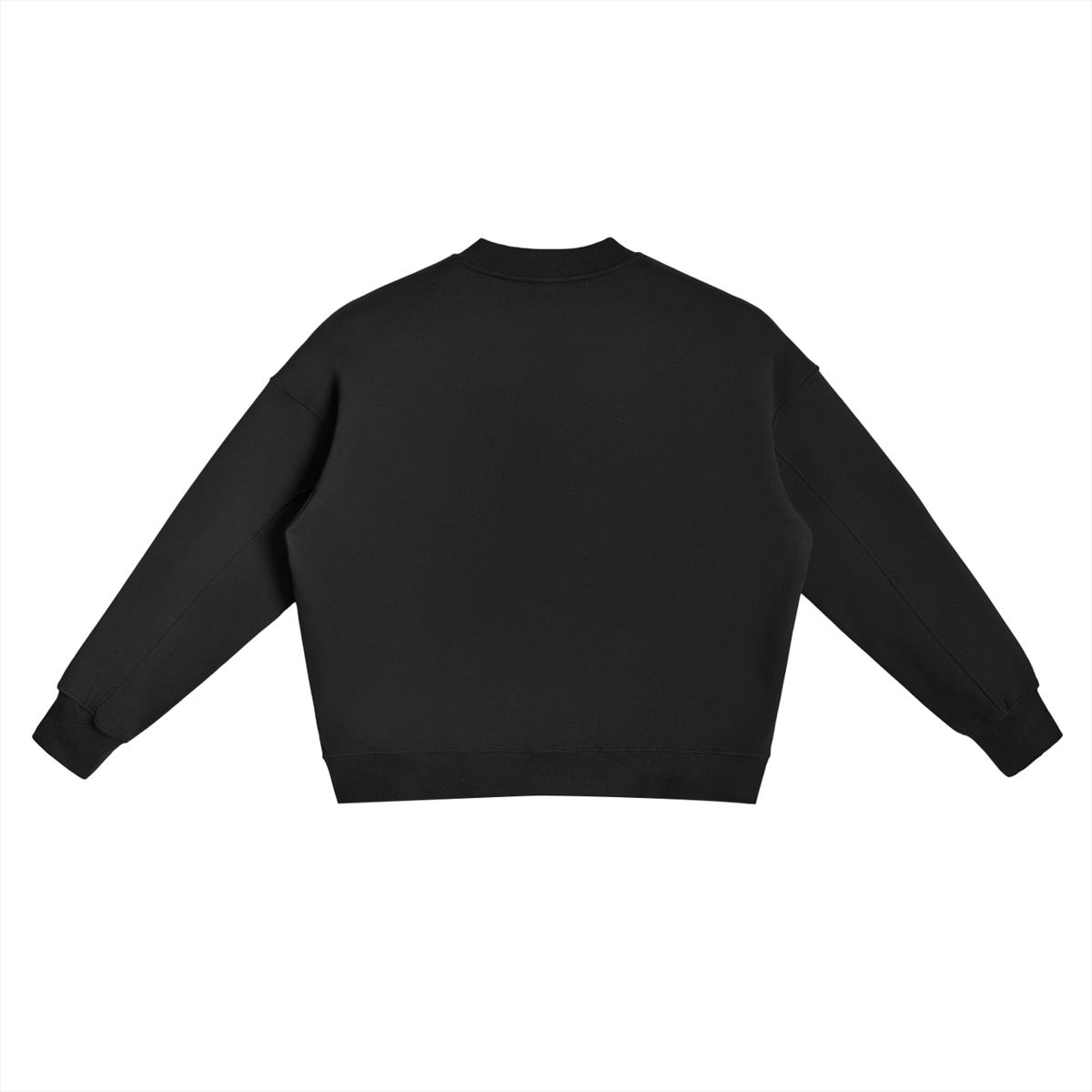 Side-Slit Oversized Crewneck