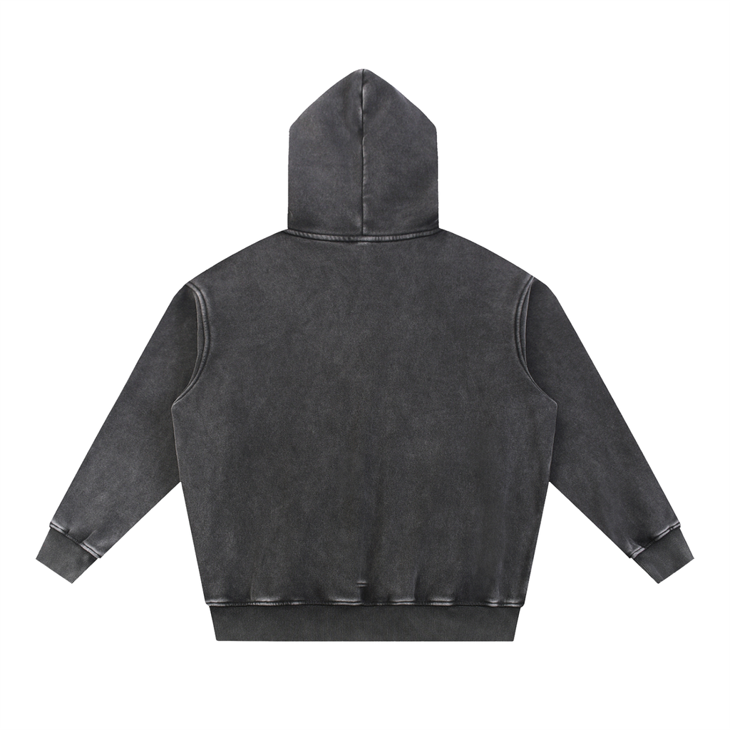 Snow-Wash Oversized Hoodie