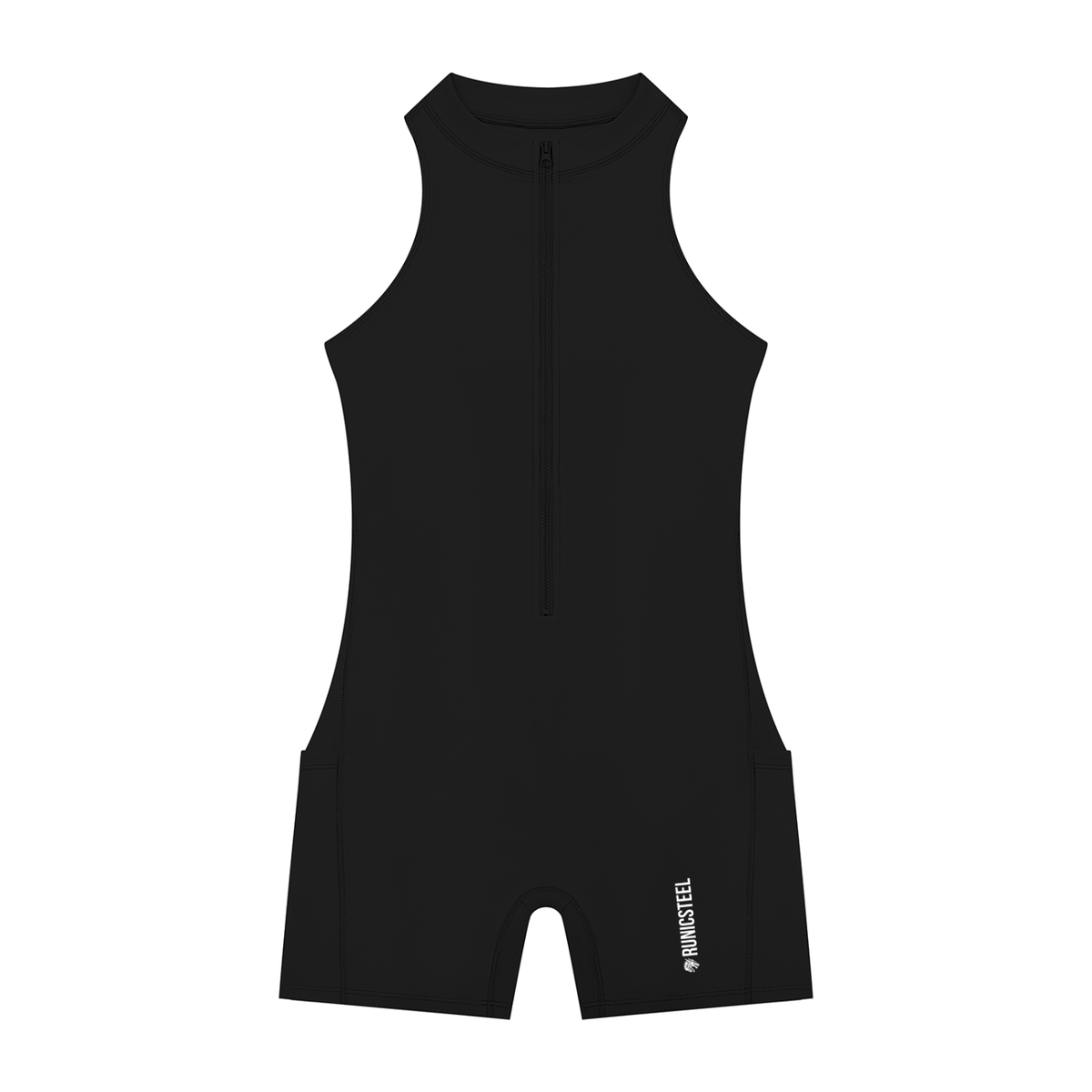 Quarter-Zip Sculpt Romper