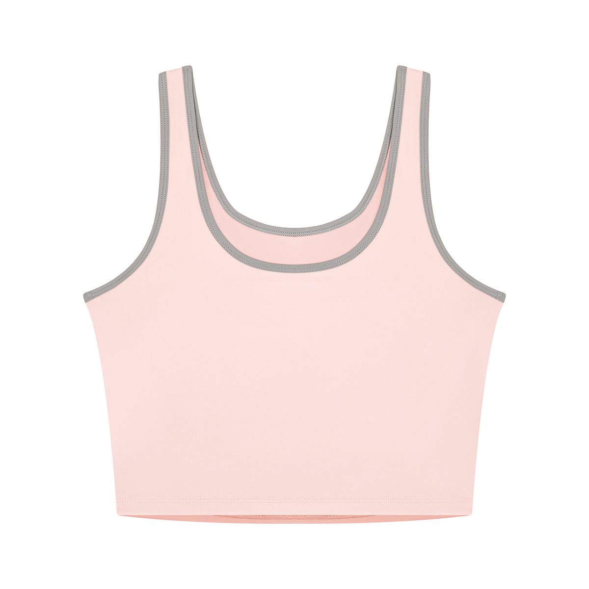 Sculpt Contrast Trim Crop Tank