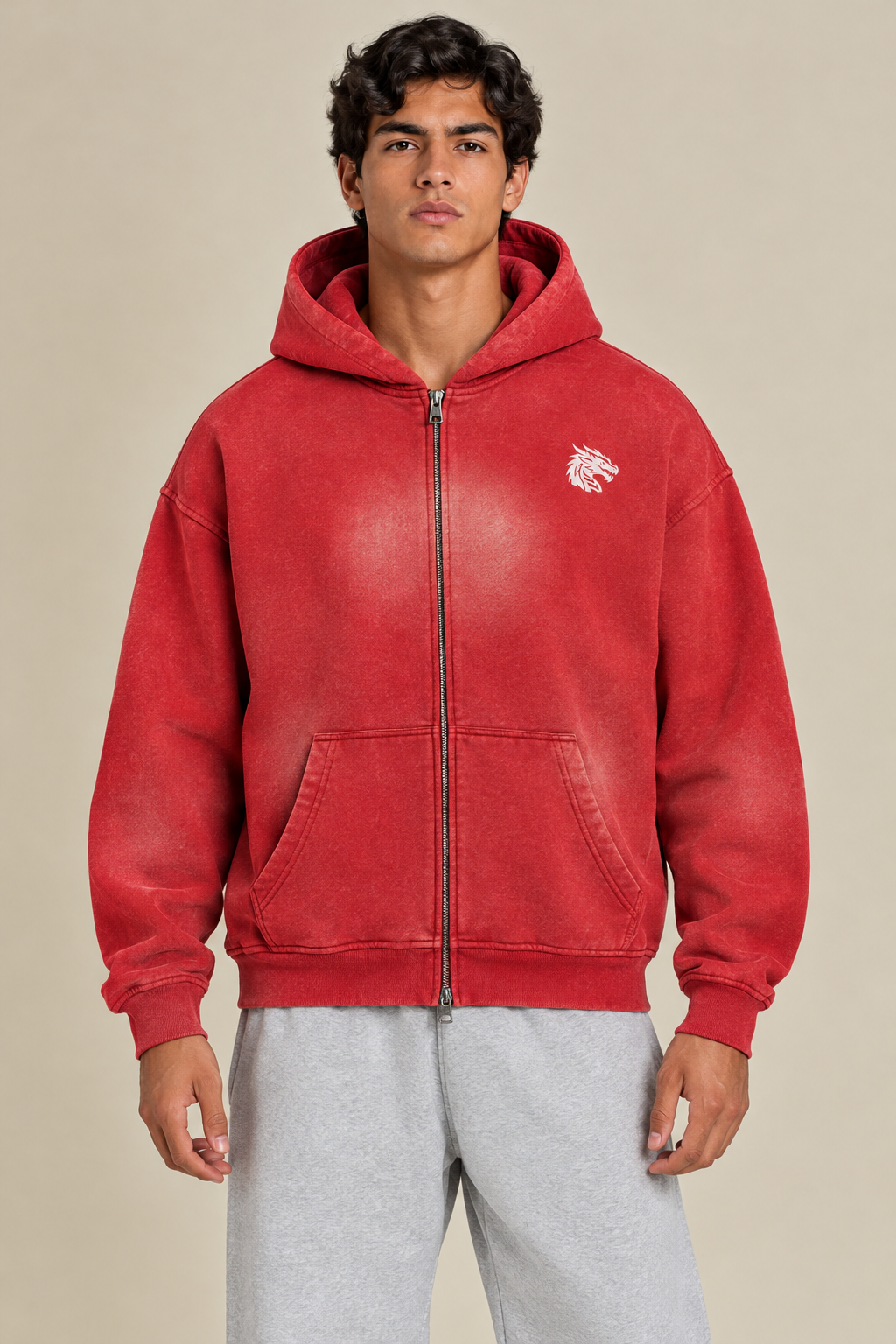 Sunfade Heavy Zip Hoodie