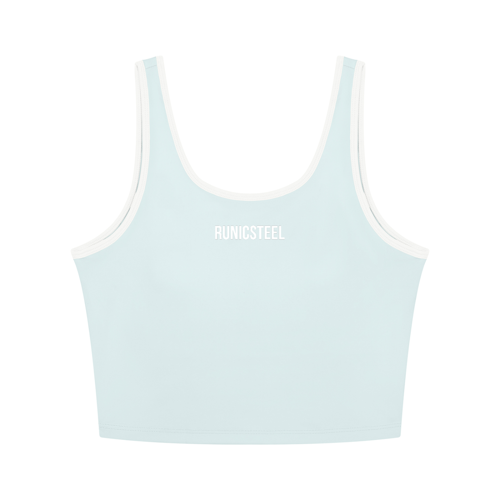 Sculpt Contrast Trim Crop Tank