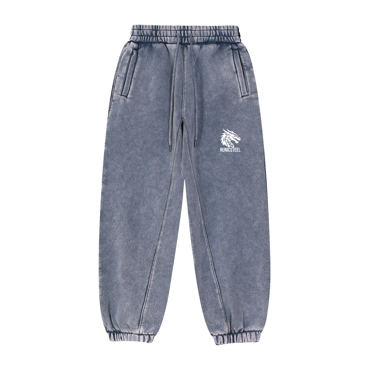 Snow-Wash Fleeced Joggers