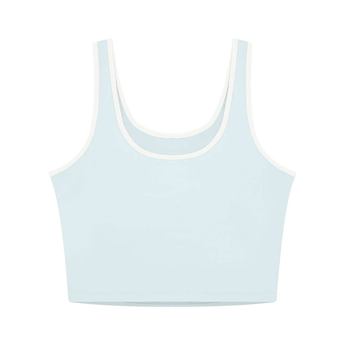 Sculpt Contrast Trim Crop Tank