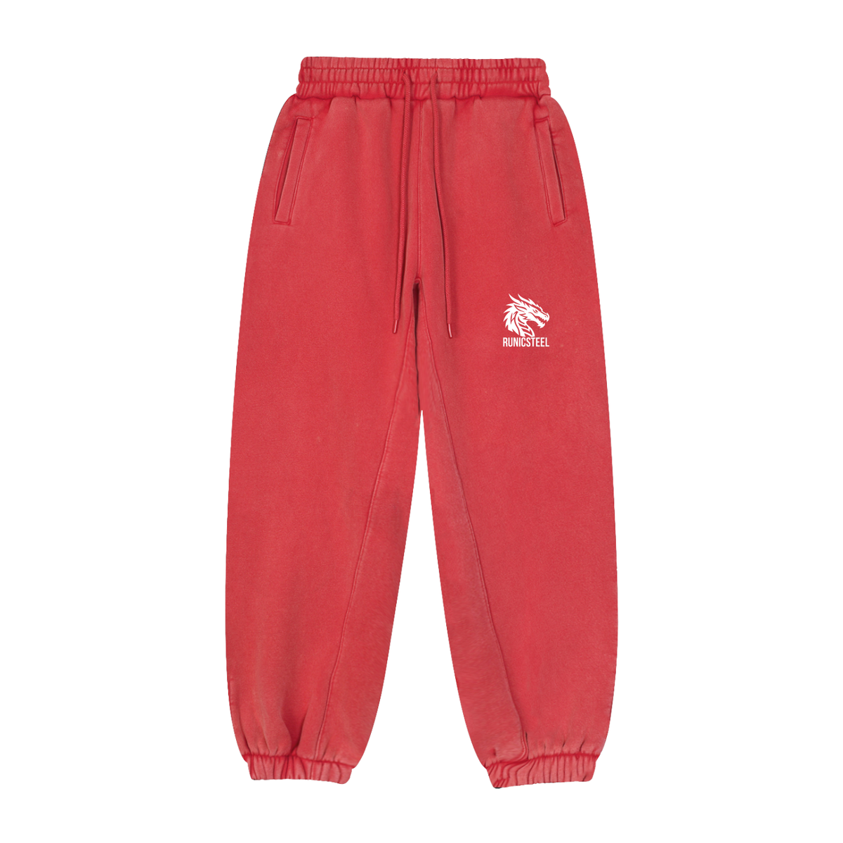 Snow-Wash Fleeced Joggers