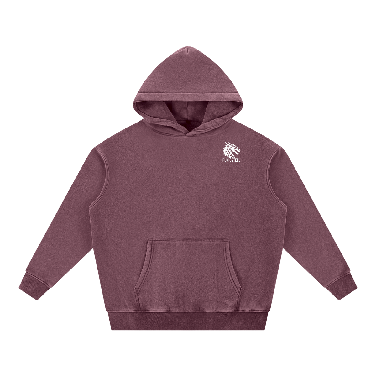 Snow-Wash Oversized Hoodie