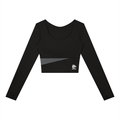 Contour Lined Long Sleeve Crop