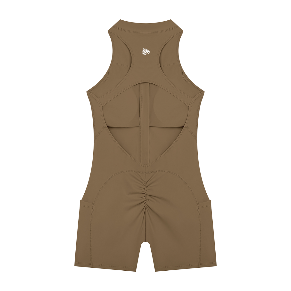 Quarter-Zip Sculpt Romper